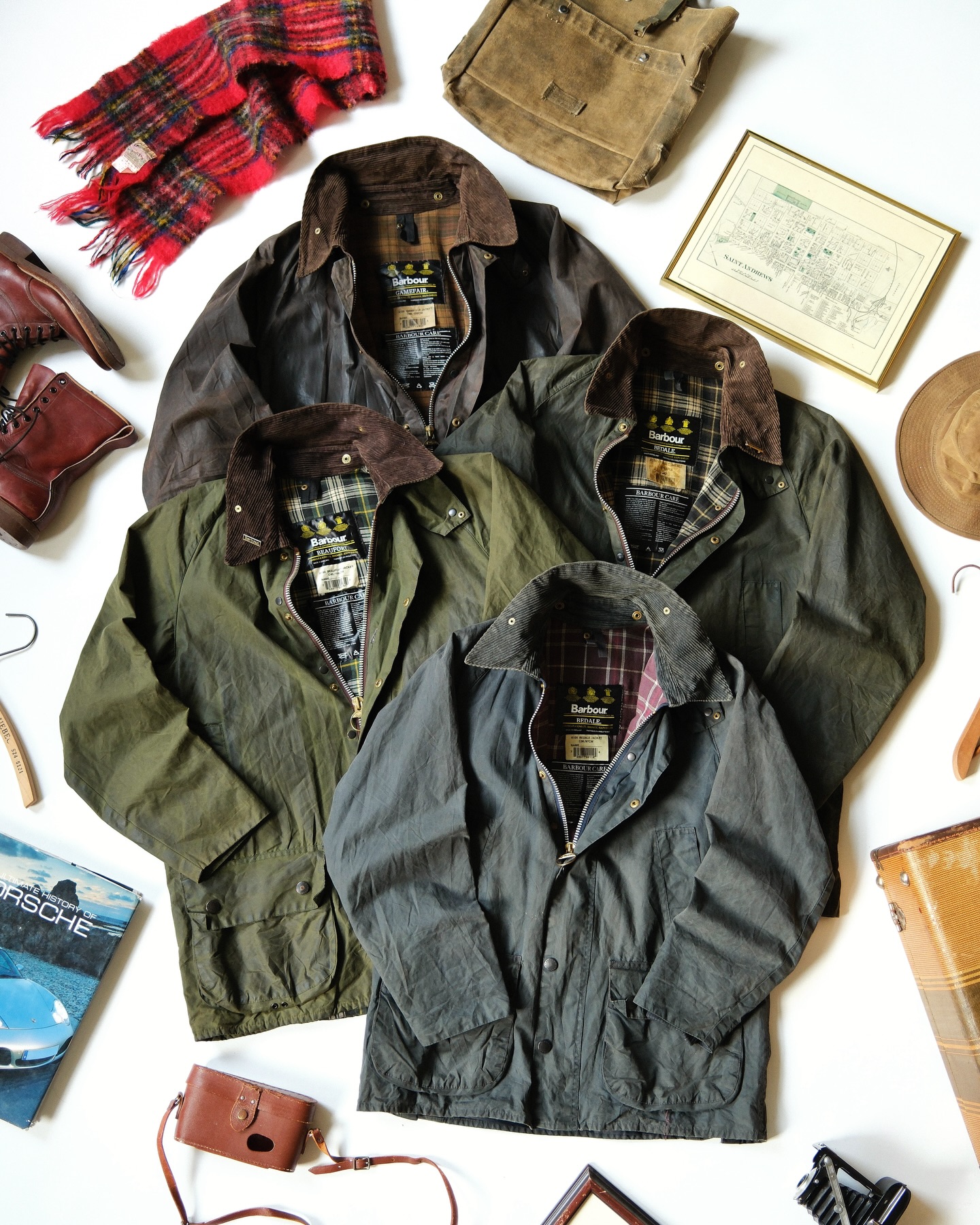 1990s - Distressed Dark Navy Barbour Border Jacket - 46 - 6
