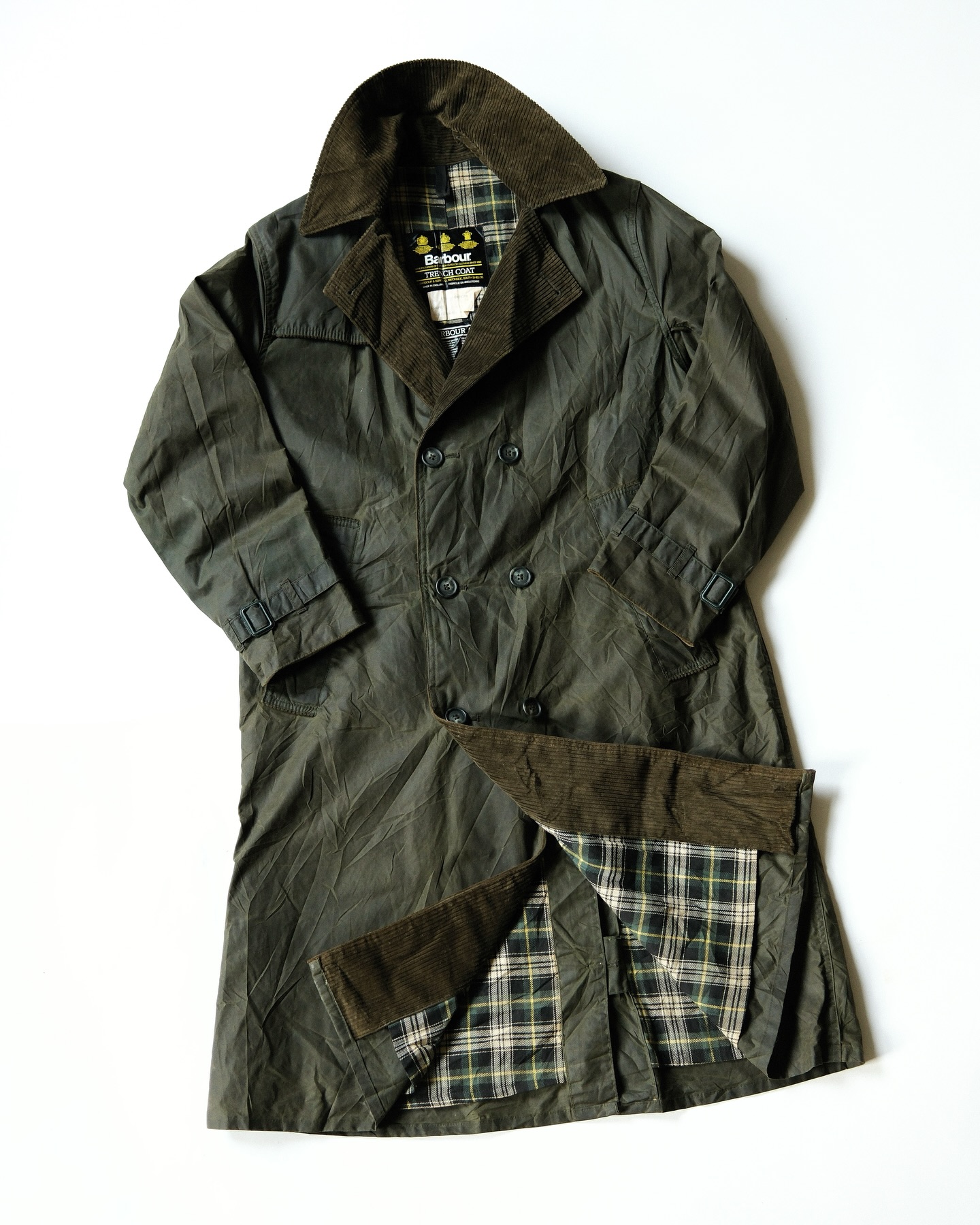 1990s - Distressed Green Barbour Beaufort Jacket - 50 - 11