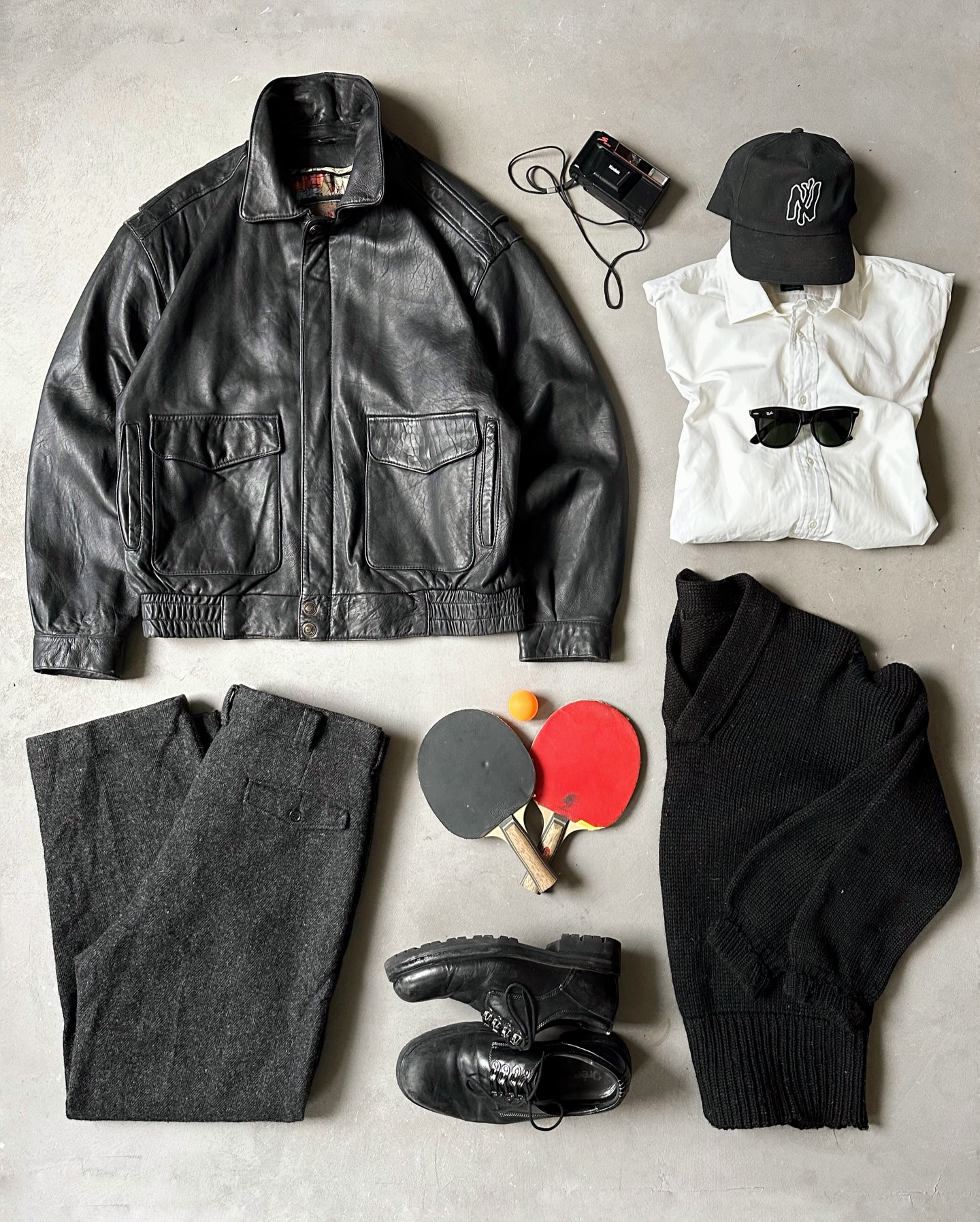 2000s - Black Leather Jacket - L - 11