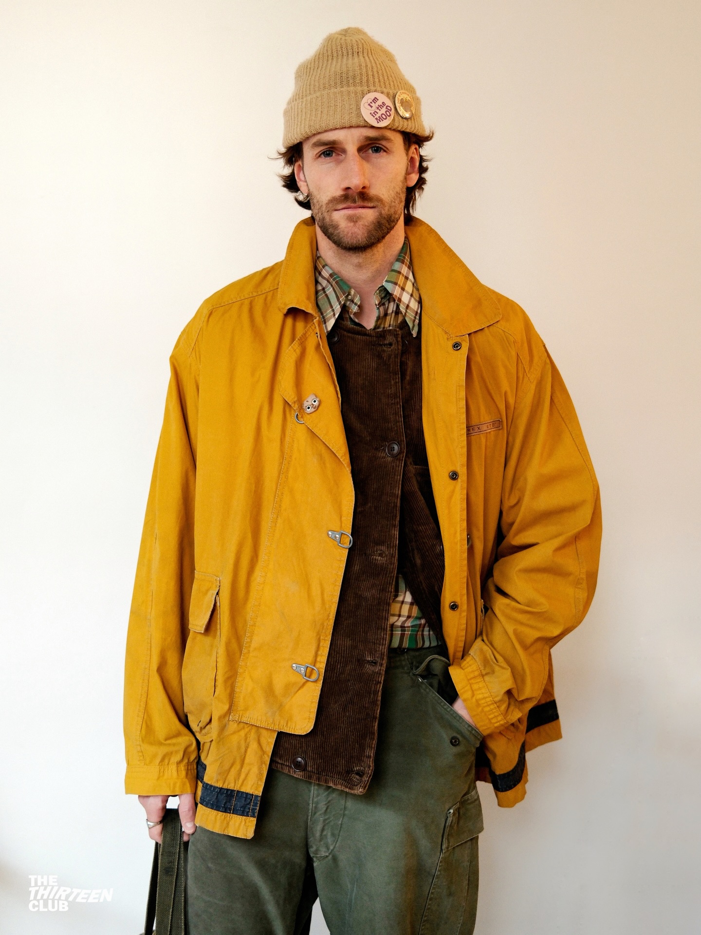 1990s - Yellow Quilted Fireman Coat - M - 9
