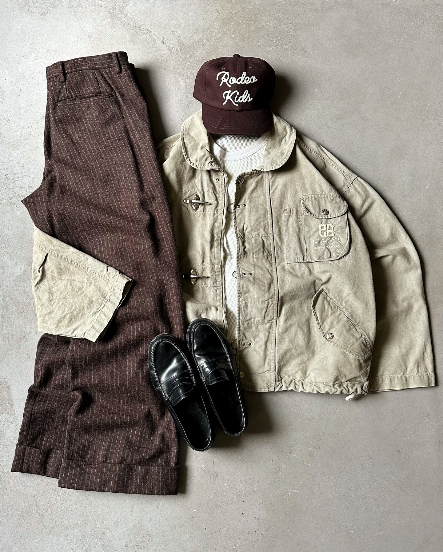 1990s - Beige Lemon Barn Jacket - M - 11