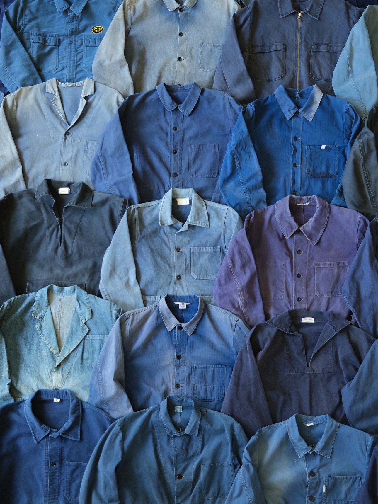 1960s - Distressed Blue Euro Chore - M(Short) - 8