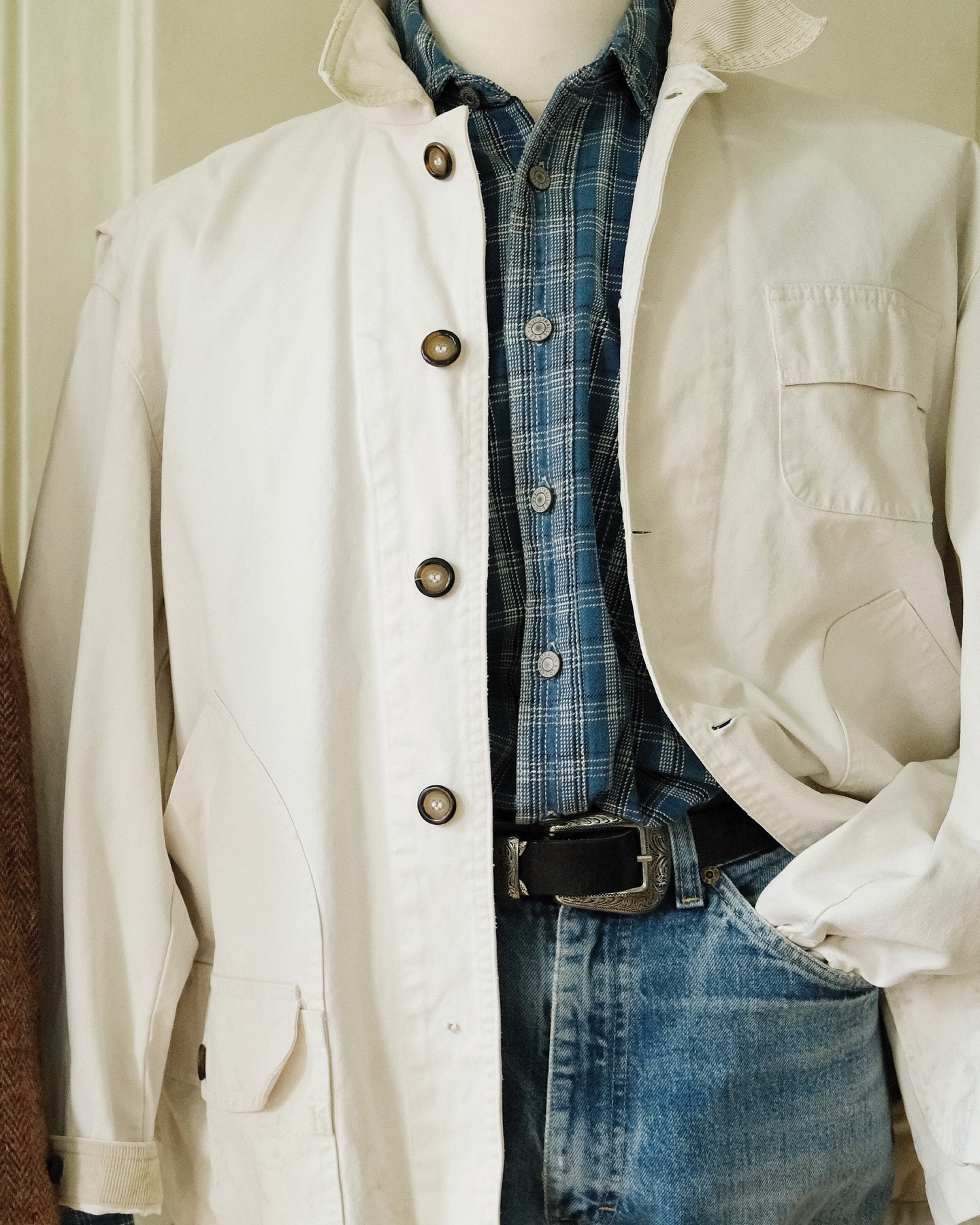 1990s - Beige Marlboro Barn Jacket - XL - 5