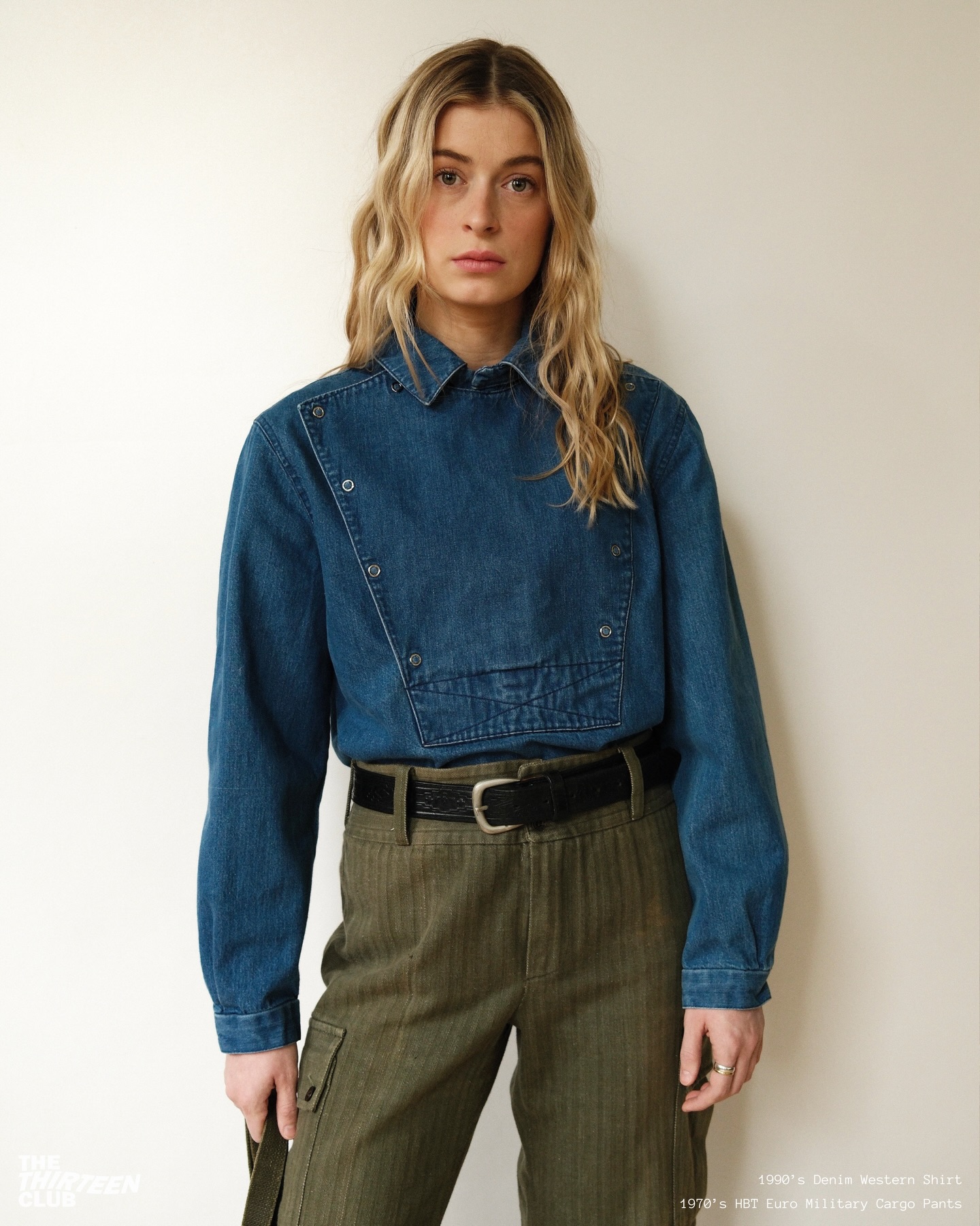 1980s - Denim Utility Jacket - (W)M - 9