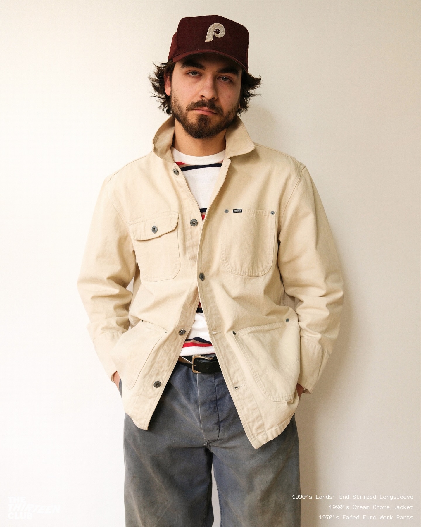 1990s - Beige Marlboro Barn Jacket - XL - 7