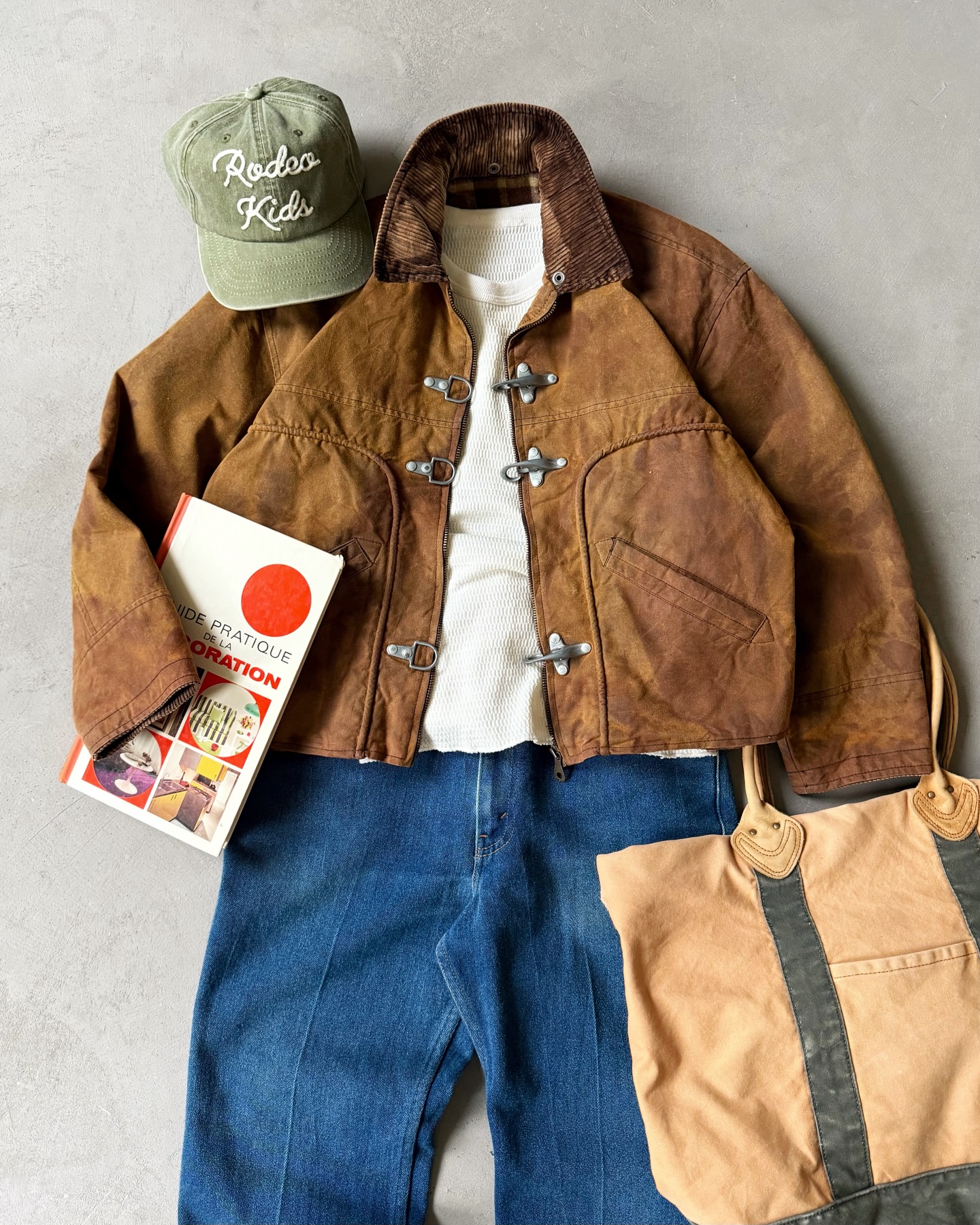 1990s - Brown Fireman Leather Coat - M/L - 8