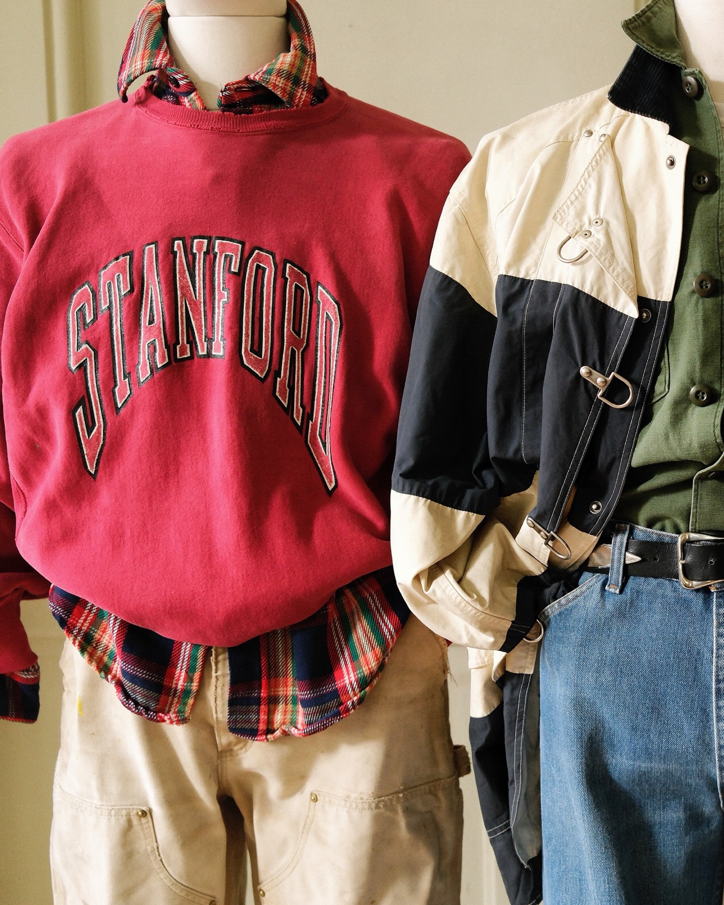 1990s - White Stanford Hoodie - M - 8