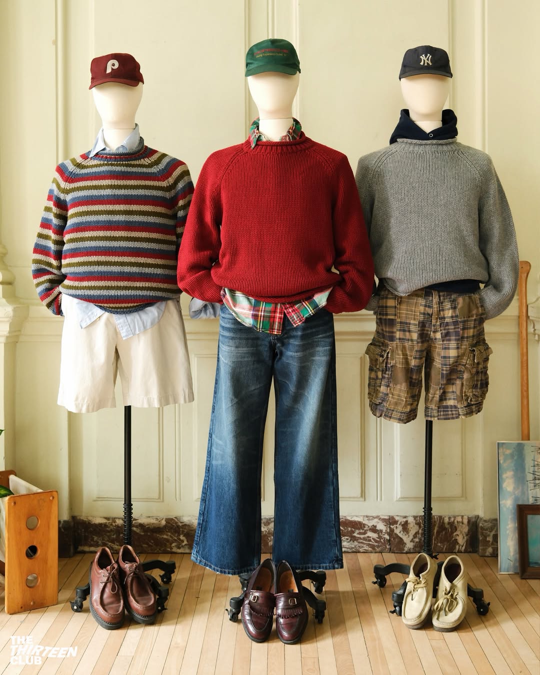 1960s - Distressed Red Nordic Sweater - M - 9