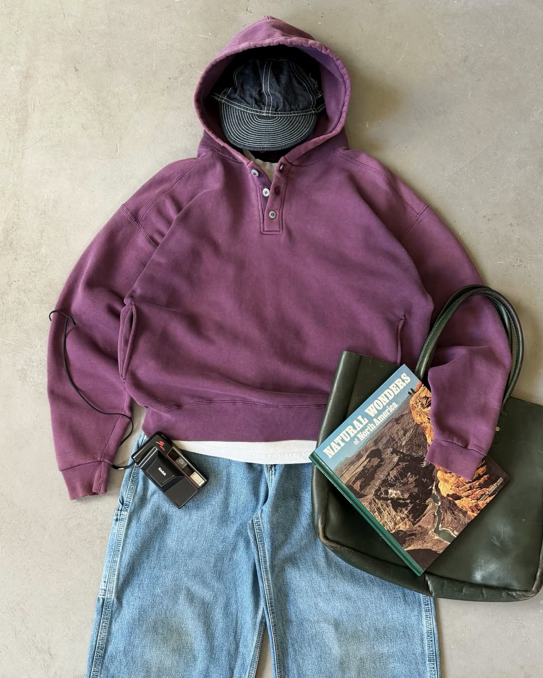 1970s - Faded Red Hoodie - XS - 7