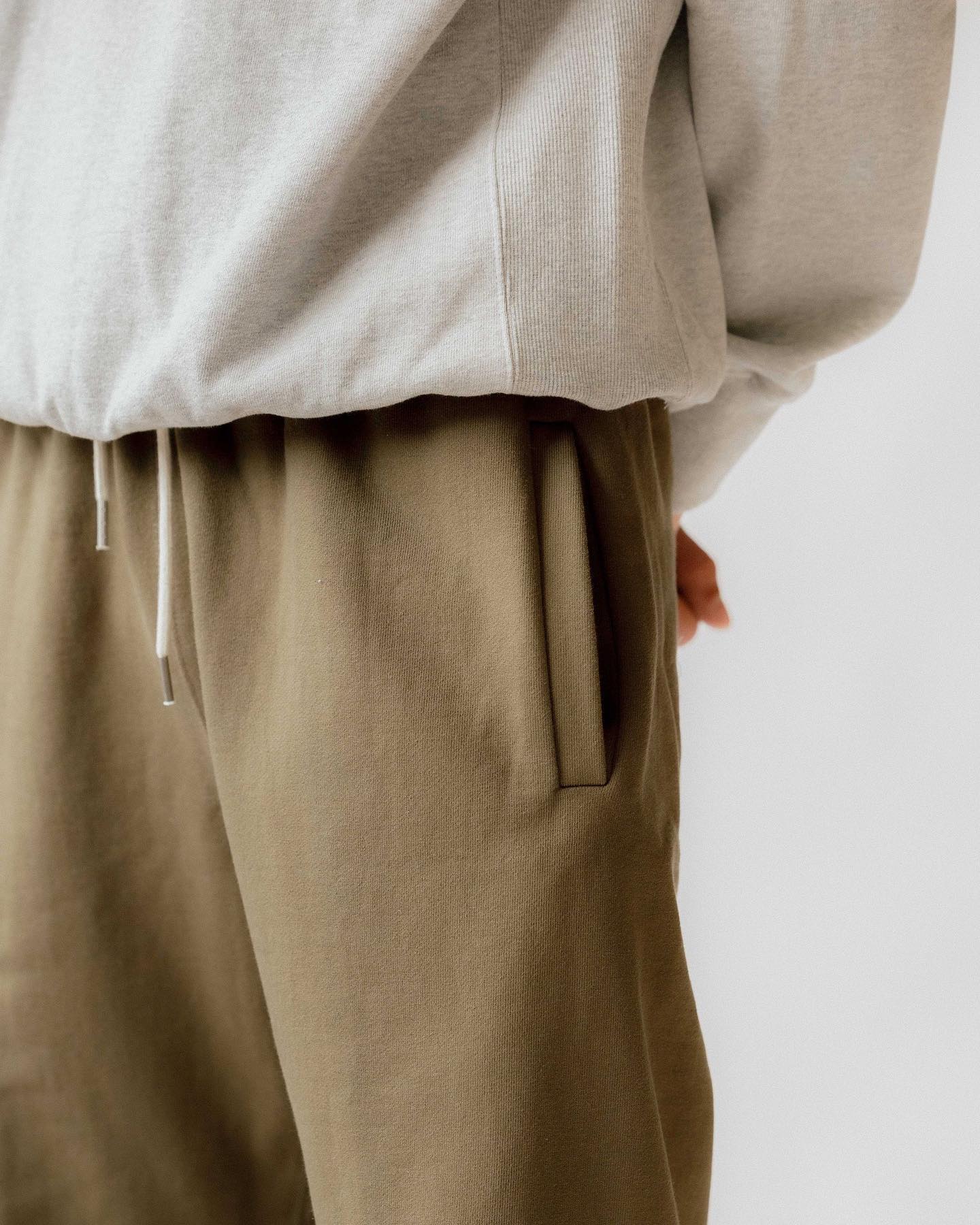 Merely Made - Premium Dobby Cotton Wide Shorts - Cappuccino - 6