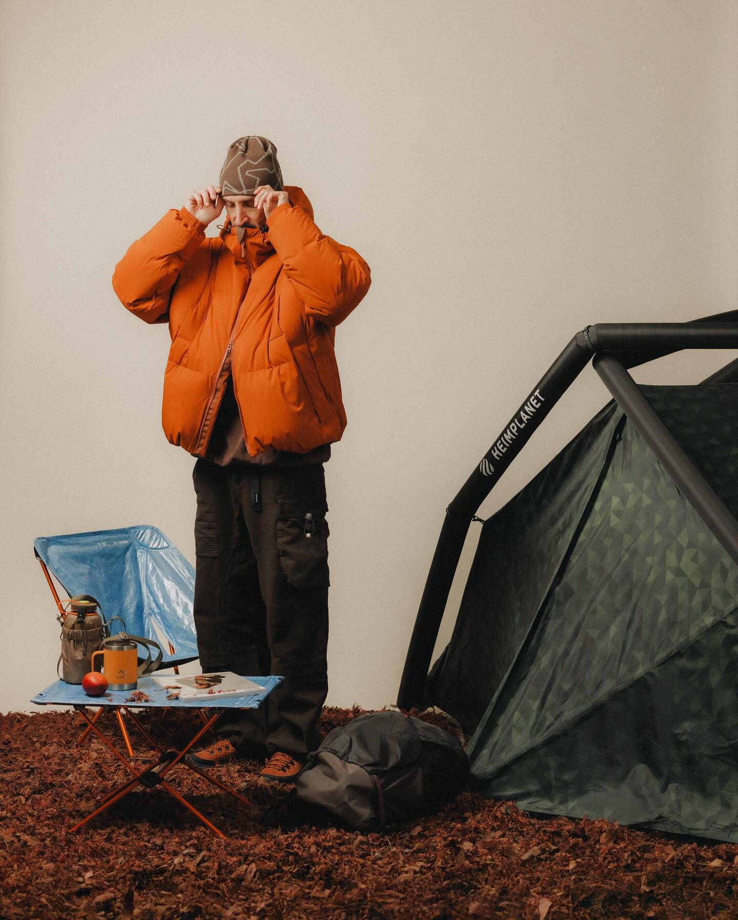 SO SHOP & HOSTEL NAKAMEGURO - Double Knee Painter Pants - Brown - 7