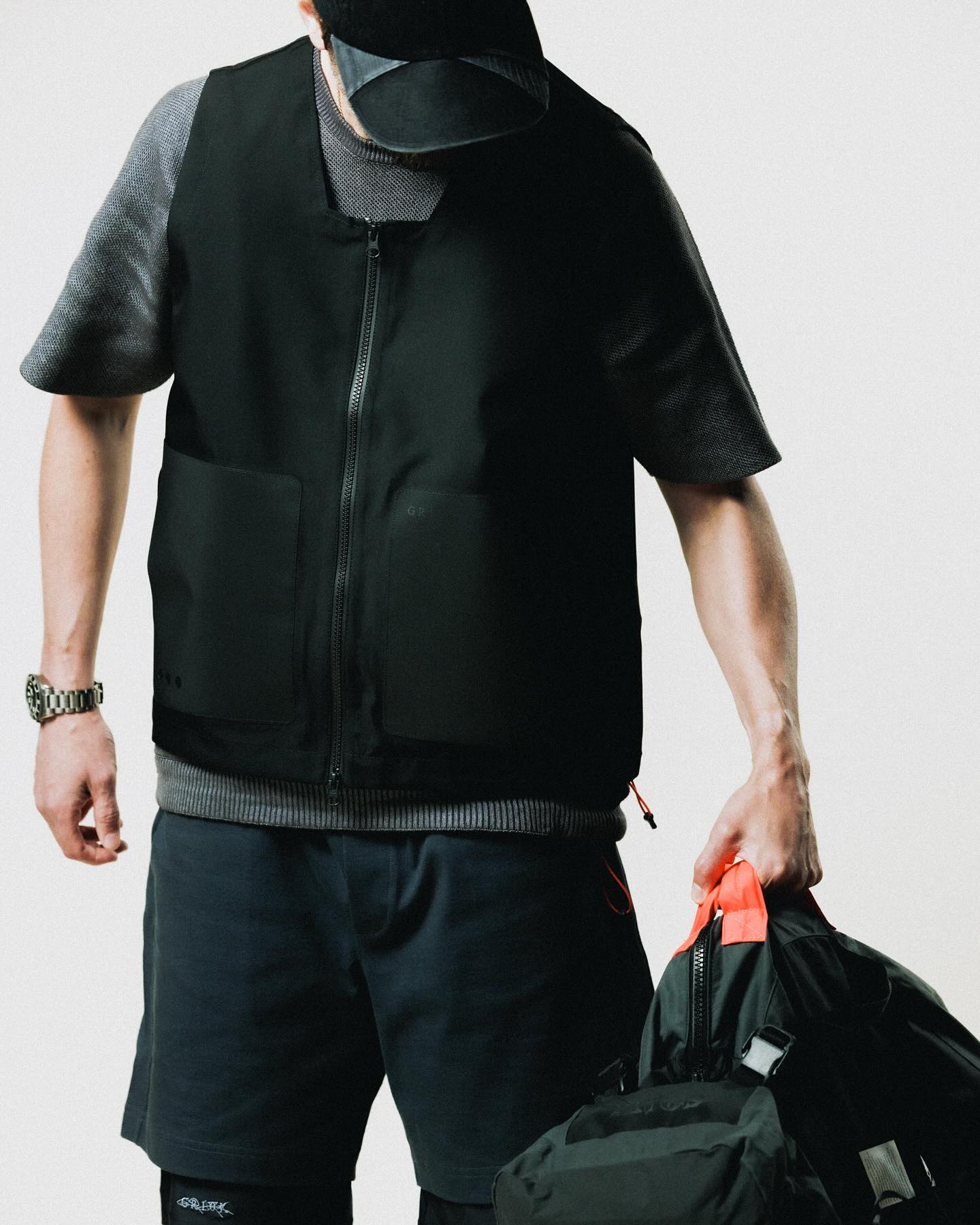 Stone Island Stellina - Stretch Nylon Tela_S.I Technical Shorts - Charcoal Grey - 11