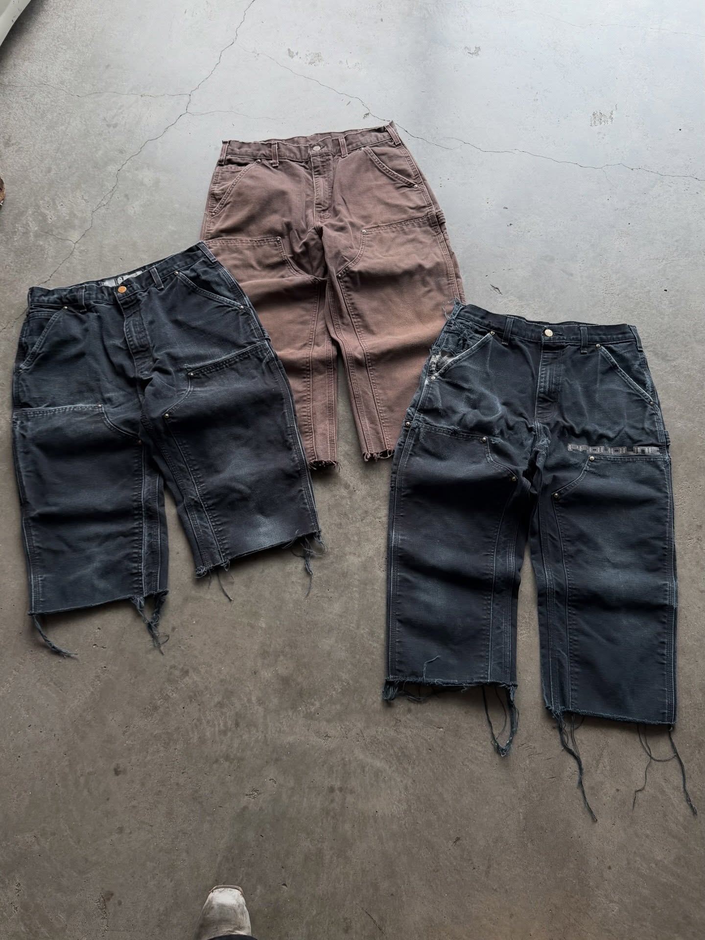2000S CARHARTT FADED WORK SHORTS - 6