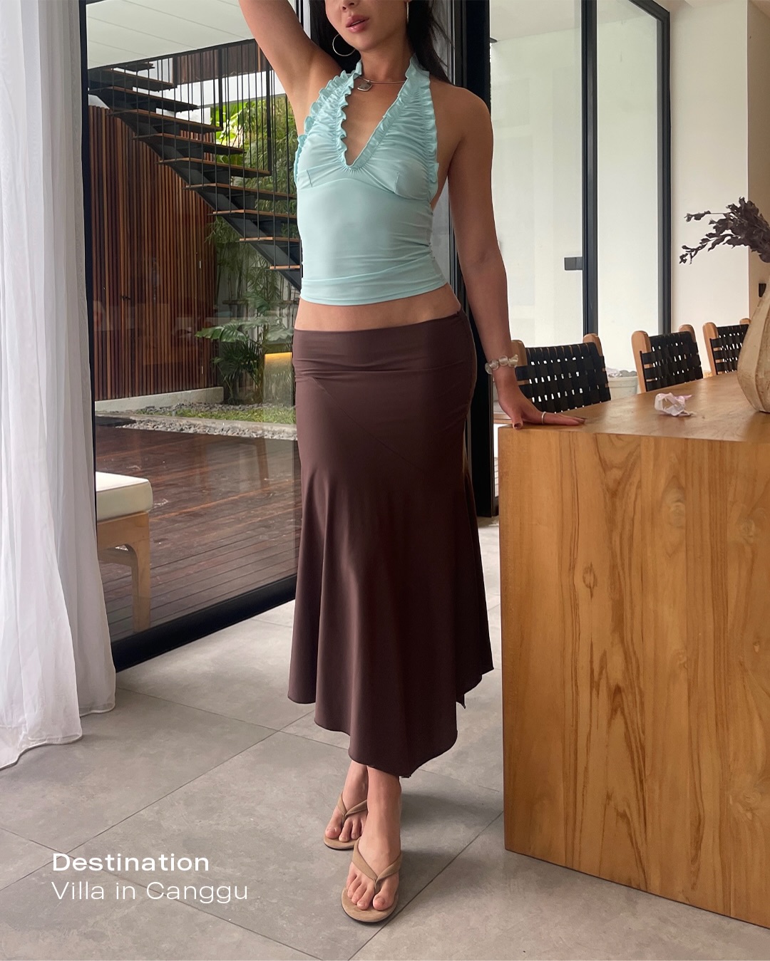 Asymmetric Skirt | Espresso - 10