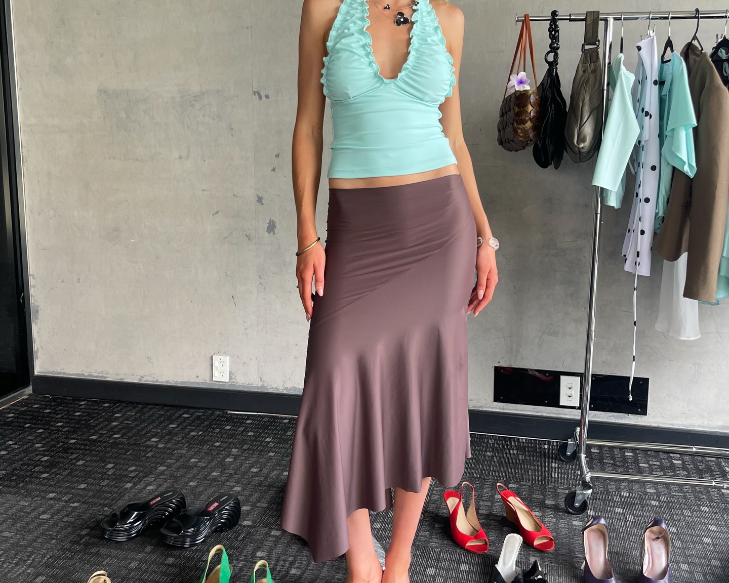 Asymmetric Skirt | Espresso - 8